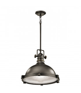 Hatteras Bay 1 Light Extra  Large Dome Ceiling Pendant Olde Bronze E27