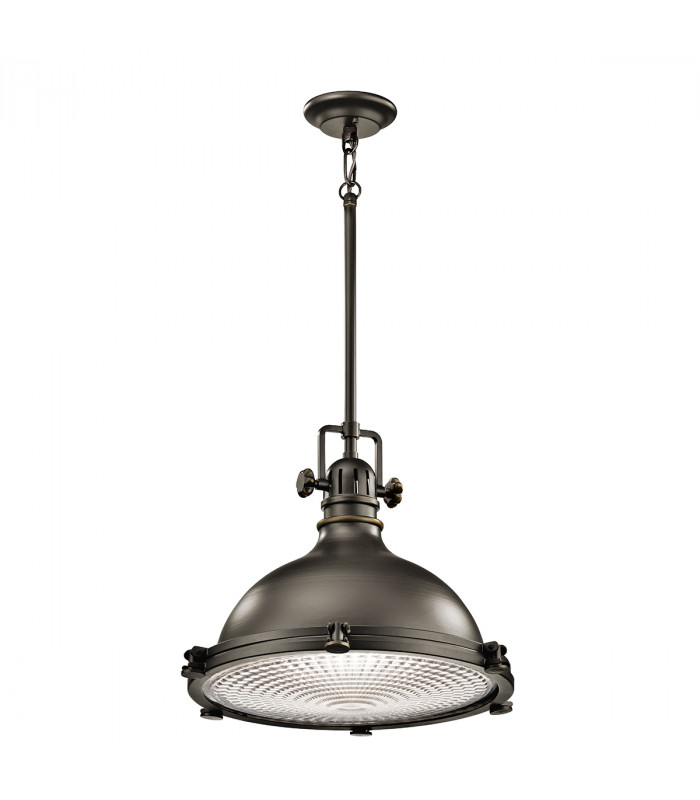 Hatteras Bay 1 Light Extra  Large Dome Ceiling Pendant Olde Bronze E27