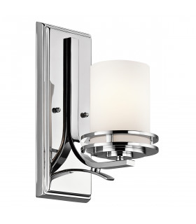 Hendrik 1 Light Bathroom Wall Light Polished Chrome IP44 G9-1