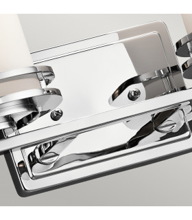 Hendrik 2 Light Bathroom Wall Light Polished Chrome IP44 G9-2