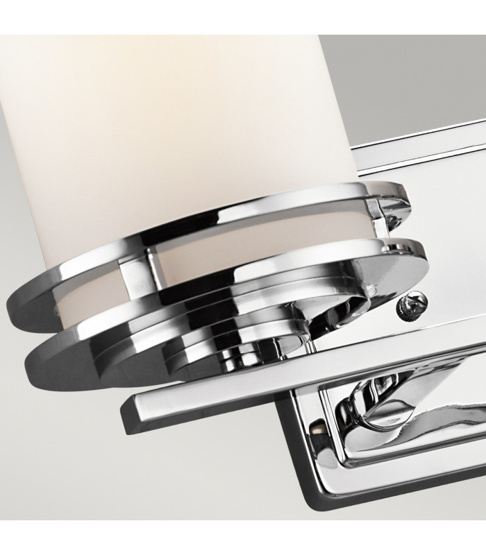 Hendrik 2 Light Bathroom Wall Light Polished Chrome IP44 G9-3