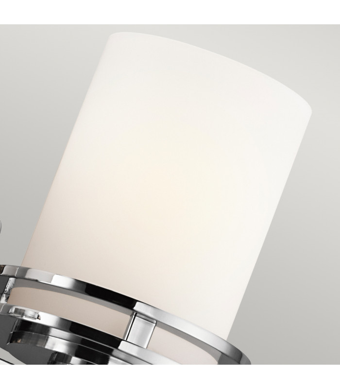 Hendrik 2 Light Bathroom Wall Light Polished Chrome IP44 G9-4