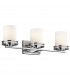 Hendrik 3 Light Bathroom Wall Light Polished Chrome IP44 G9-1