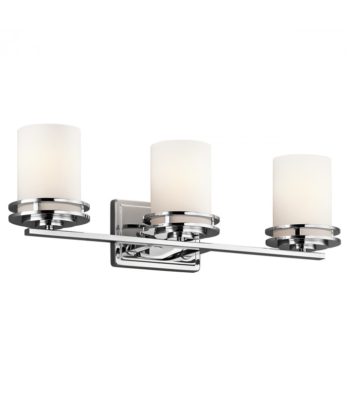 Hendrik 3 Light Bathroom Wall Light Polished Chrome IP44 G9-1