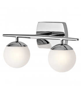 Jasper 2 Light Bathroom Wall Light Polished Chrome IP44 G9-1