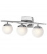 Jasper 3 Light Bathroom Wall Light Polished Chrome IP44 G9