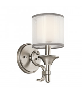 Lacey 1 Light Wall Light Antique Pewter E14-1