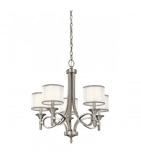 Lacey 5 Light Chandelier Antique Pewter E14-1