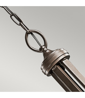 Lacey 5 Light Multi Arm Chandelier Bronze Finish E14-2
