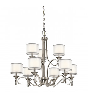 Lacey 9 Light Chandelier Antique Pewter E14-1