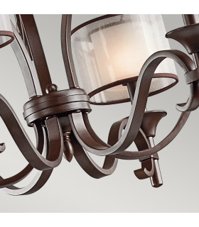 Lacey 9 Light Multi Arm Chandelier Bronze Finish E14-2