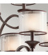 Lacey 9 Light Multi Arm Chandelier Bronze Finish E14-4