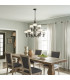Lacey 9 Light Multi Arm Chandelier Bronze Finish E14-5