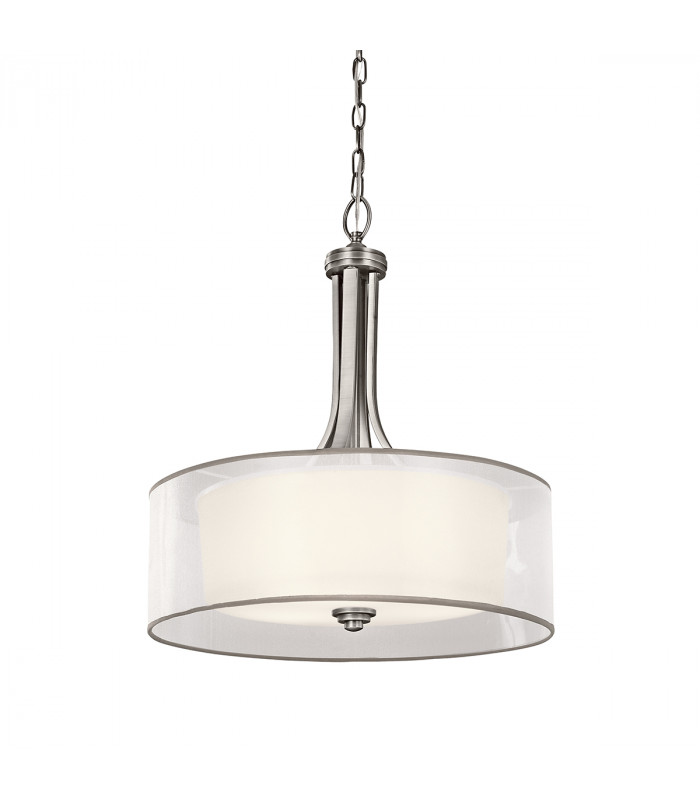 Lacey 4 Light Large Pendant Antique Pewter E27-1