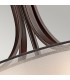 Lacey 4 Light  Large Round Ceiling Pendant Mission Bronze E27-3
