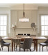 Lacey 4 Light  Large Round Ceiling Pendant Mission Bronze E27-6