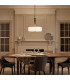 Lacey 4 Light  Large Round Ceiling Pendant Mission Bronze E27-7