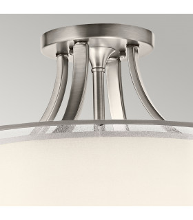 Lacey 4 Light Semi-Flush Mount Antique Pewter E27-2