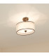 Lacey 3 Light Small Semi Flush Mount Ceiling Light Mission Bronze E27-4