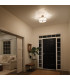 Lacey 3 Light Small Semi Flush Mount Ceiling Light Mission Bronze E27-6