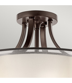 Lacey 4 Light Semi-Flush Mount Mission Bronze E27-2