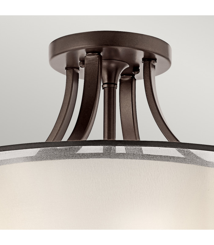 Lacey 4 Light Semi-Flush Mount Mission Bronze E27-2