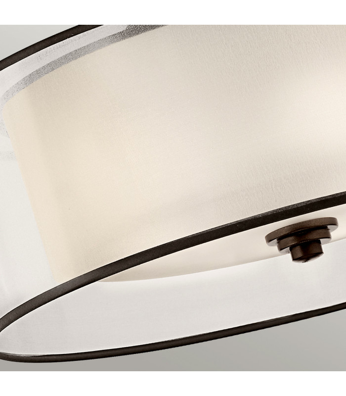 Lacey 4 Light Semi-Flush Mount Mission Bronze E27-3