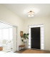 Lacey 4 Light Semi-Flush Mount Mission Bronze E27-5