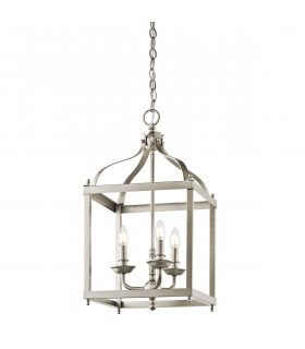 Larkin 3 Light Medium Ceiling Pendant Brushed Nickel E14-1