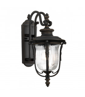 Luverne 1 Light Medium Outdoor Wall Lantern Bronze IP44 E27-1