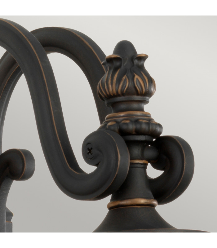 Luverne 1 Light Medium Outdoor Wall Lantern Bronze IP44 E27-2