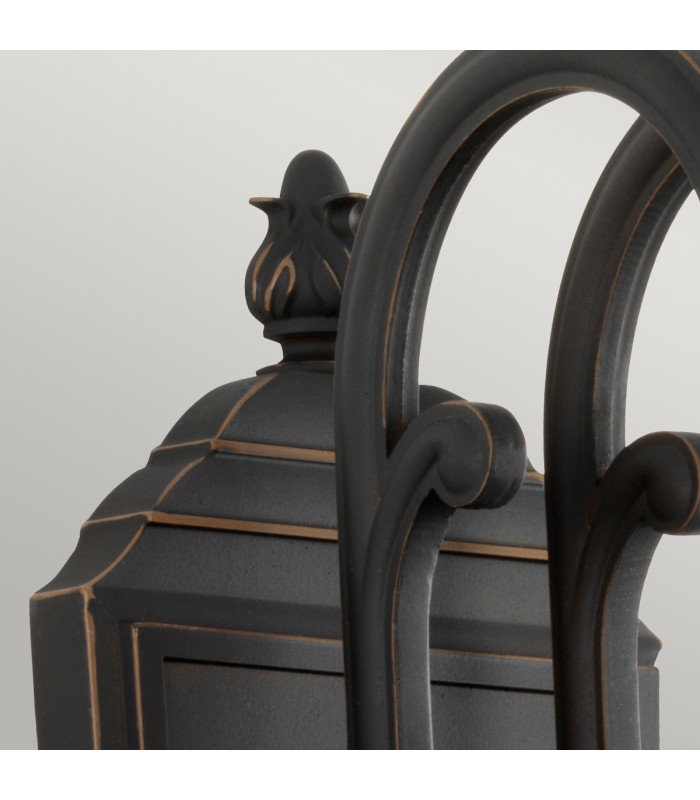 Luverne 1 Light Medium Outdoor Wall Lantern Bronze IP44 E27-3