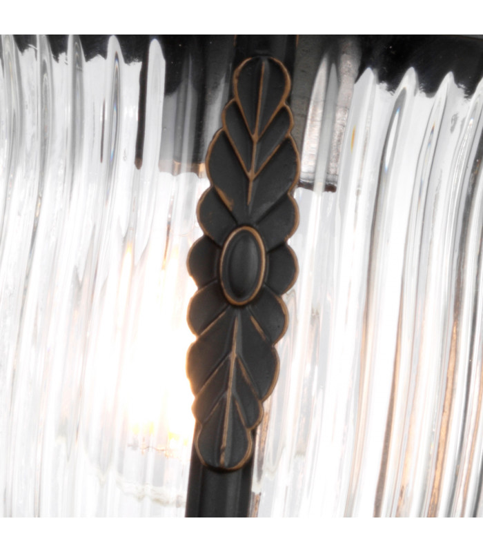 Luverne 1 Light Medium Outdoor Wall Lantern Bronze IP44 E27-5