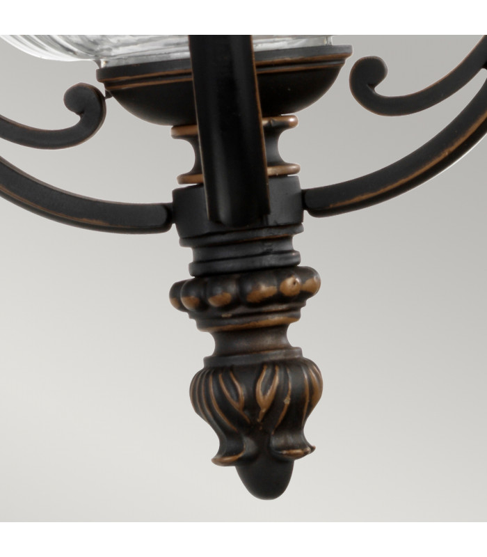 Luverne 1 Light Medium Outdoor Wall Lantern Bronze IP44 E27-6