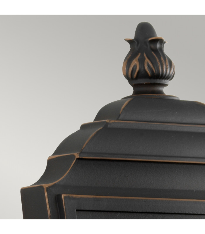 Luverne 1 Light Outdoor Small Wall Lantern Light Rubbed Bronze IP44 E27-3