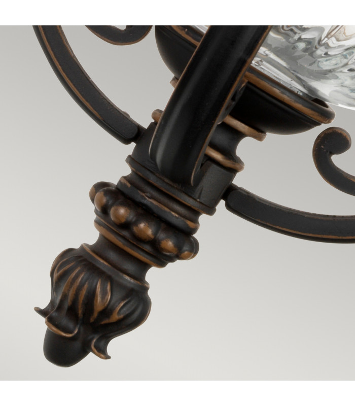 Luverne 1 Light Outdoor Small Wall Lantern Light Rubbed Bronze IP44 E27-4