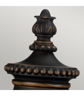 Luverne 1 Light Outdoor Pedestal Light Rubbed Bronze IP44 E27-2