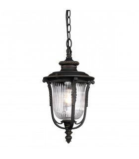 Luverne 1 Light Outdoor Ceiling Chain Lantern Rubbed Bronze E27-1