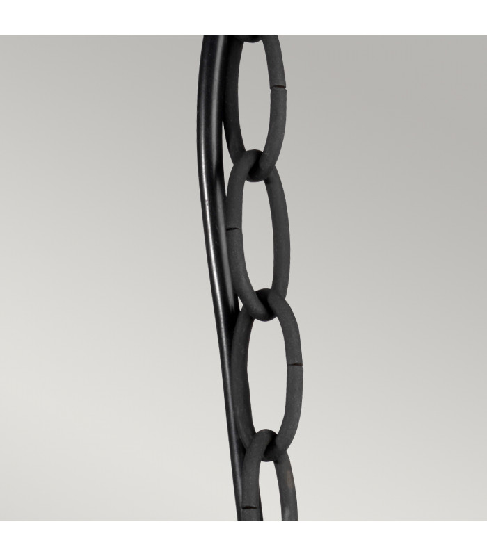 Luverne 1 Light Outdoor Ceiling Chain Lantern Rubbed Bronze E27-2