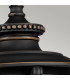 Luverne 1 Light Outdoor Ceiling Chain Lantern Rubbed Bronze E27-3