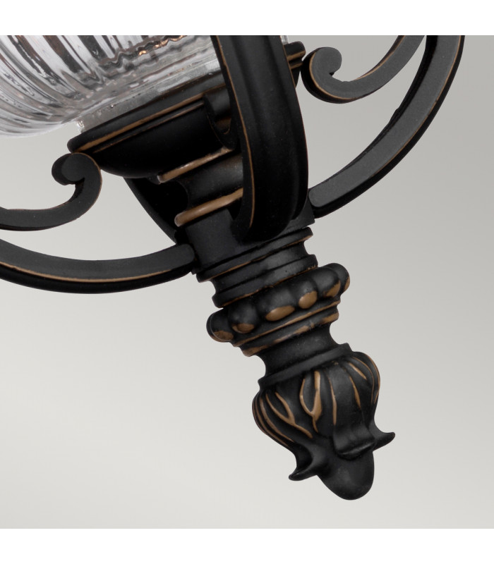 Luverne 1 Light Outdoor Ceiling Chain Lantern Rubbed Bronze E27-5