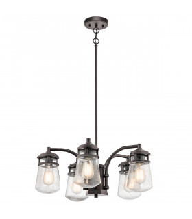 Lyndon 5 Light Outdoor Chandelier Pendant Lighting Bronze IP44 E27-1