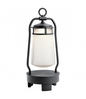 Lyndon Integrated LED Outdoor Portable Bluetooth Speaker Lantern UK Plug Textured Black IP44-1
