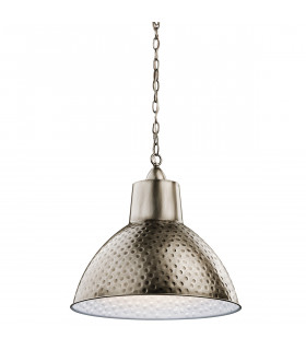 Missoula 1 Light Dome Ceiling Pendant Light Pewter E27