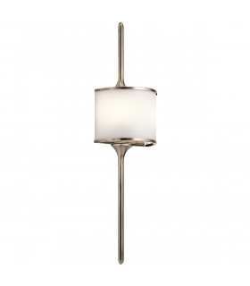 Mona 2 Light Bathroom Wall Light Pewter IP44 G9-1