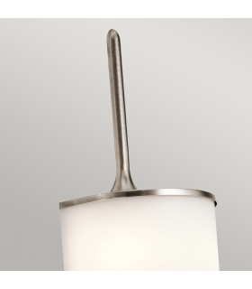 Mona 2 Light Bathroom Wall Light Pewter IP44 G9-3