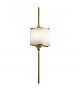 Mona 2 Light Bathroom Wall Light Brass IP44 G9-1