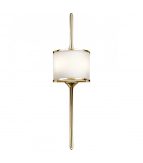 Mona 2 Light Bathroom Wall Light Polished Brass IP44 G9-1