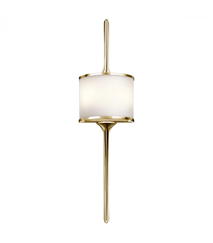 Mona 2 Light Bathroom Wall Light Polished Brass IP44 G9-1