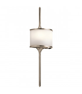 Mona 2 Light Bathroom Wall Light Pewter IP44 G9-1